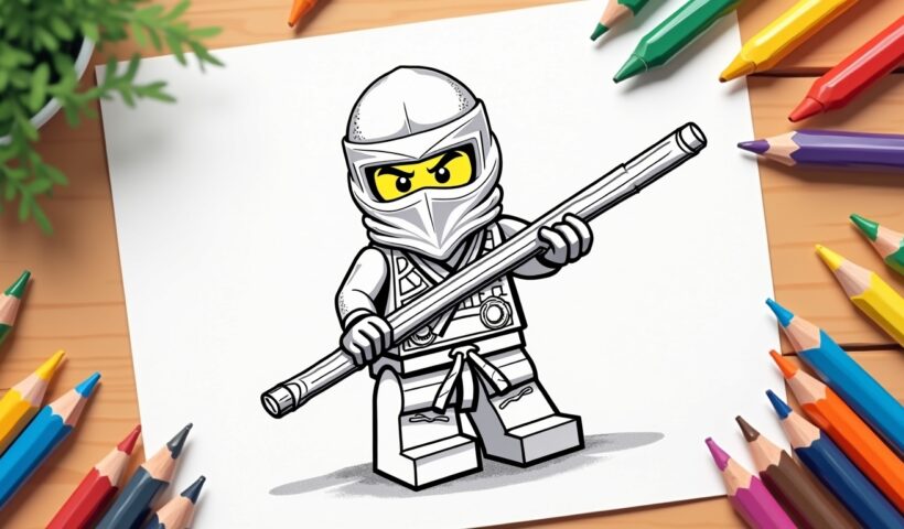 coloriage à imprimer Ninjago