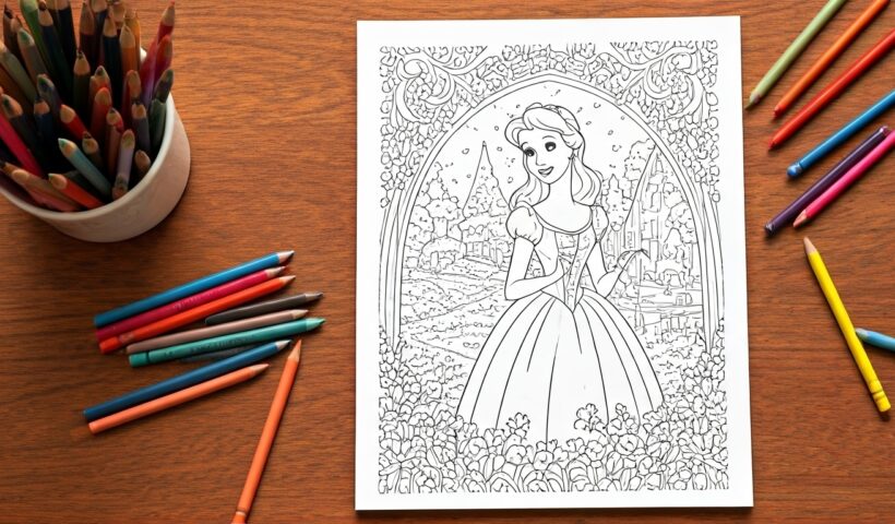 coloriage de cendrillon
