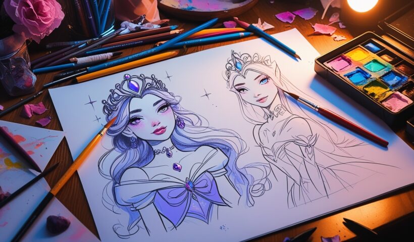 coloriage princesse