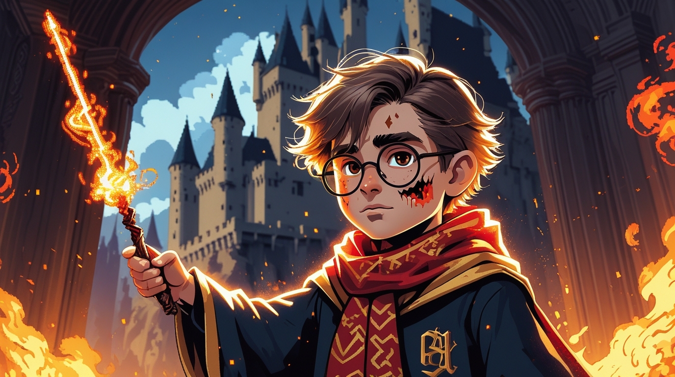 pixel art Harry Potter