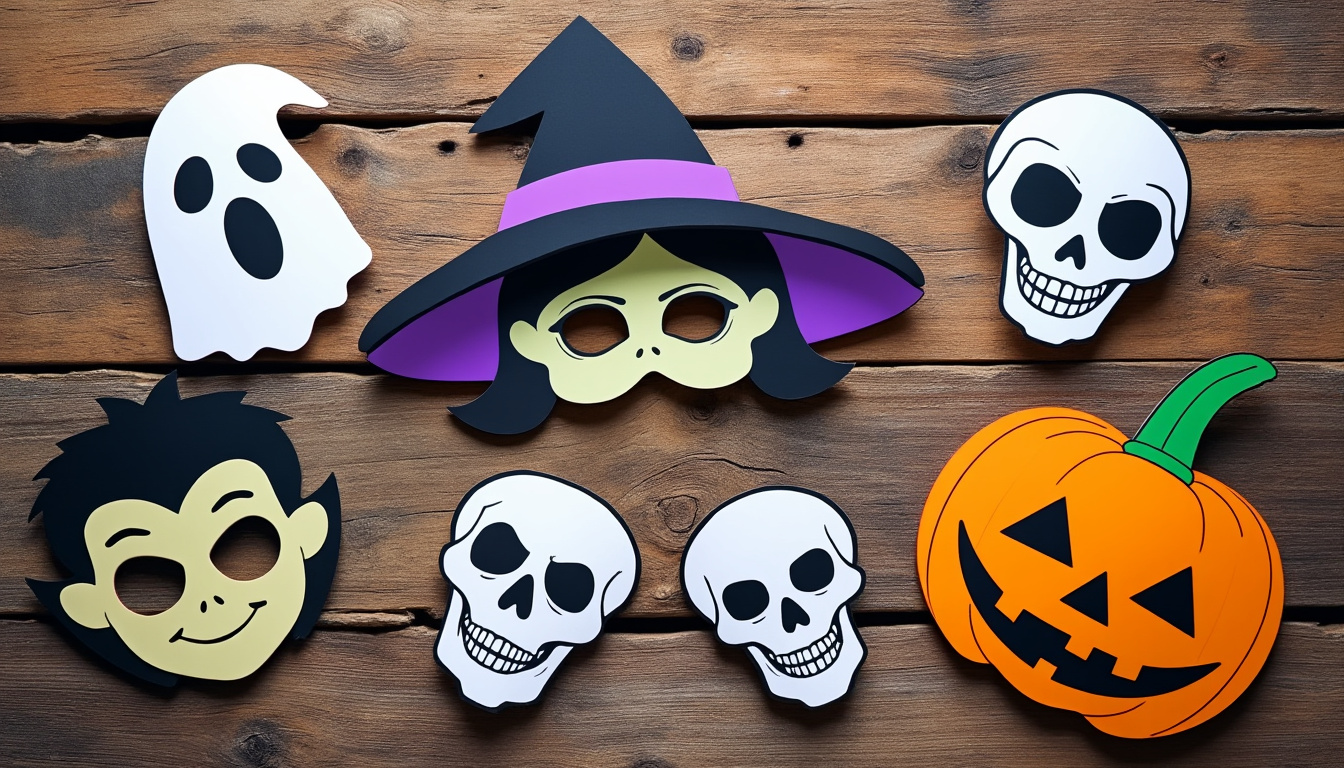 découvrez notre sélection de masques d’halloween à imprimer facilement chez vous pour surprendre et amuser vos amis lors de votre soirée. téléchargez, personnalisez et soyez la star de la fête !