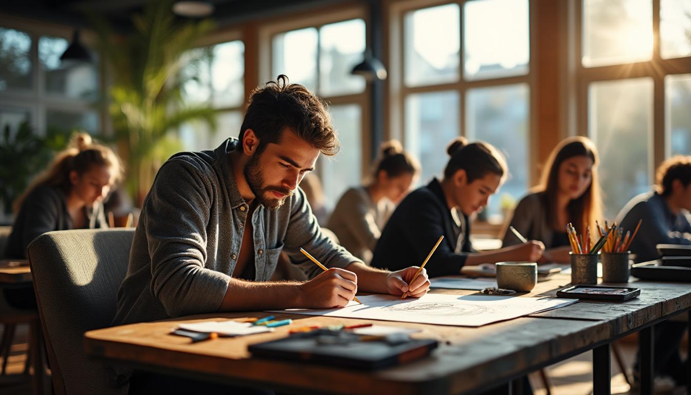 découvrez comment organiser des ateliers de dessin libre accessibles à tous les niveaux, favorisant la créativité et l'expression artistique dans une ambiance conviviale et inclusive.