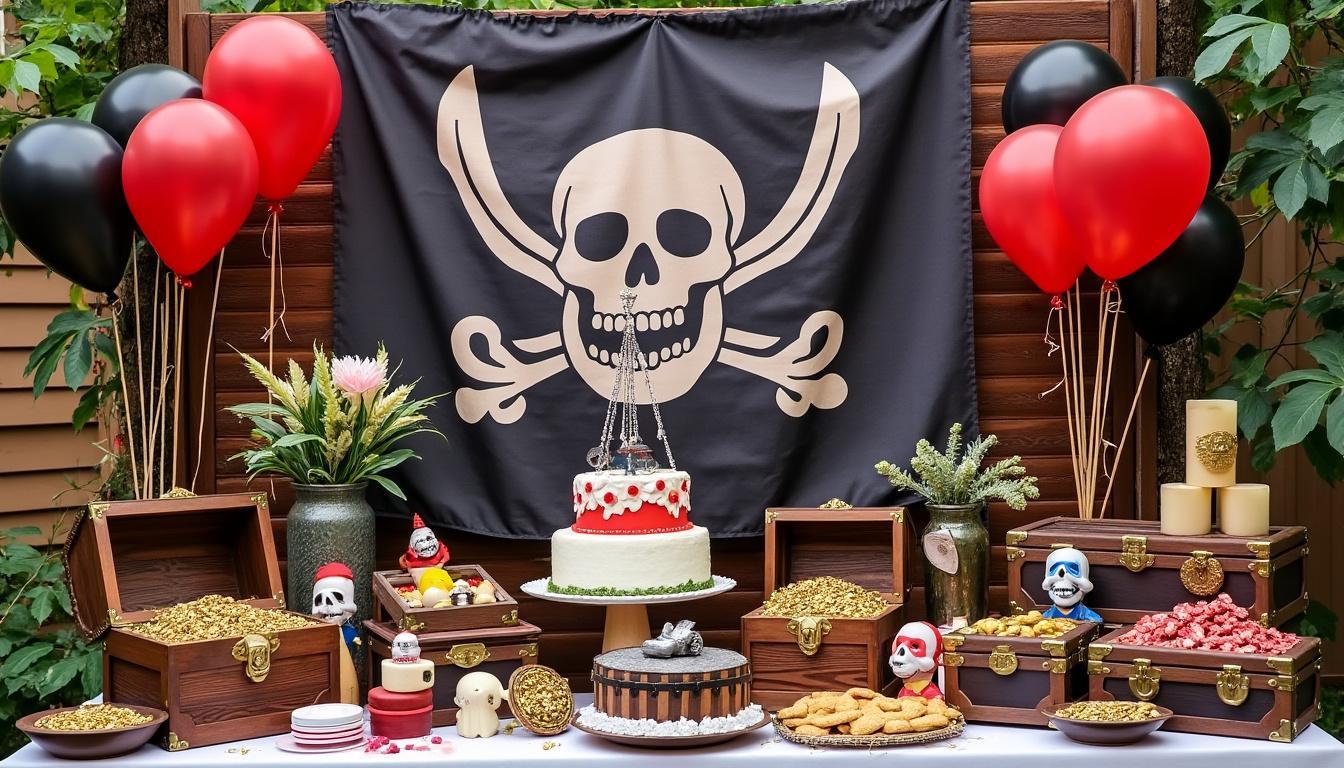 découvrez des jeux et activités passionnants pour un anniversaire d'enfant sur le thème des pirates des mers, garantissant une journée pleine d'aventures et de surprises maritimes.