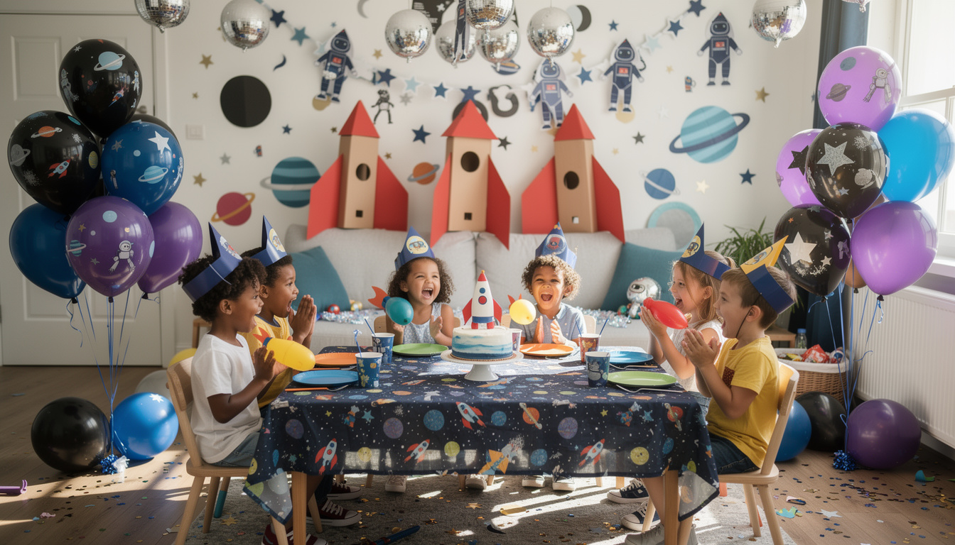 découvrez 10 idées décoratives originales pour organiser un anniversaire d'enfant inoubliable sur le thème astronaute, alliant fun et imagination pour émerveiller les petits astronautes.