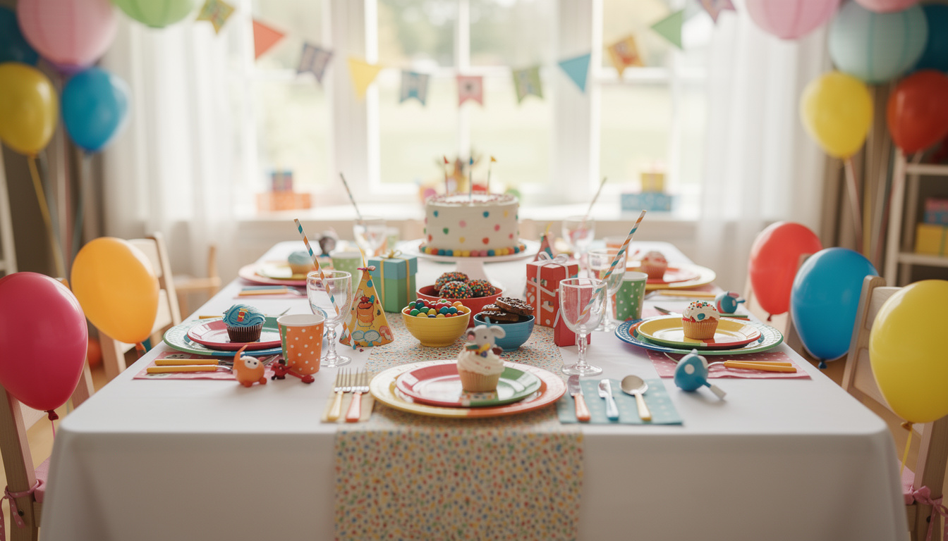 découvrez nos astuces pour créer une décoration de table enfantine magique qui émerveillera tous les petits invités lors de vos événements.