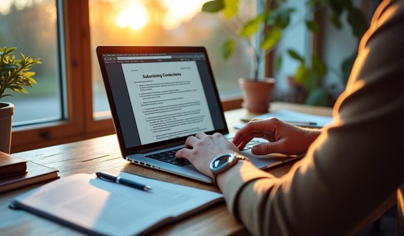 découvrez comment utiliser efficacement la conjonction de subordination grâce à notre liste pdf complète, pour enrichir et améliorer la qualité de vos écrits en français.