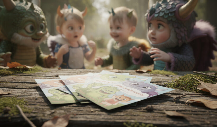 découvrez des invitations créatives et amusantes pour un anniversaire d'enfant sur le thème du pays des monstres, parfaites pour une fête originale et inoubliable.