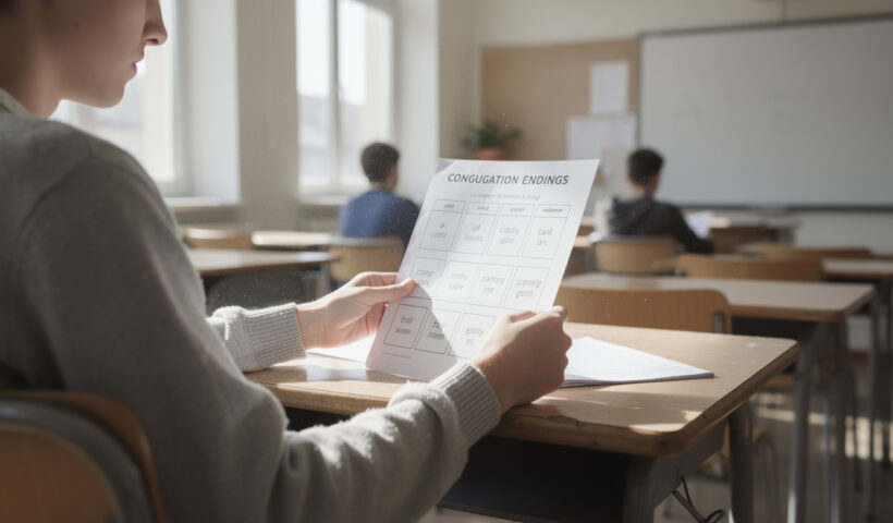 découvrez le tableau des terminaisons de conjugaison, un outil indispensable pour aider les élèves à maîtriser les verbes en français de manière claire et efficace.