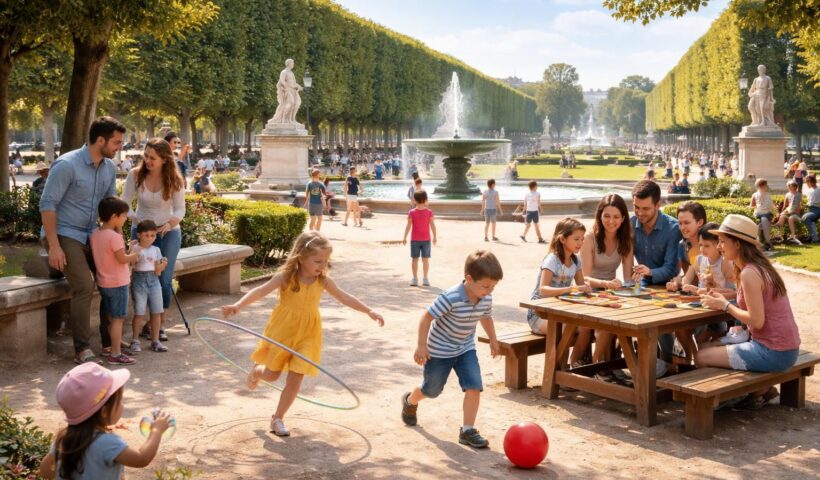 découvrez pourquoi les familles adorent les jeux au jardin des tuileries, un lieu emblématique proche de la place de la concorde à paris, parfait pour des moments de détente et de plaisir en plein air.