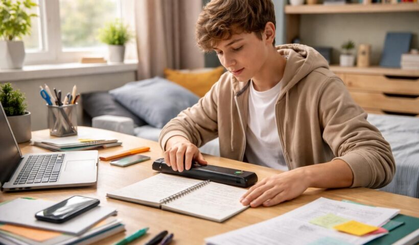 découvrez le scanner portable idéal pour les devoirs et dossiers scolaires des adolescents, alliant praticité et efficacité pour faciliter leurs études.
