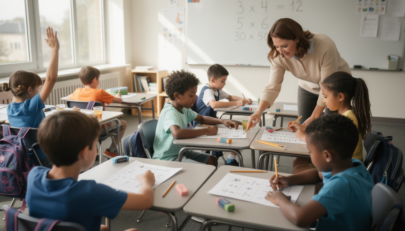 découvrez comment un exercice de multiplication sans réponses peut révolutionner l'apprentissage en stimulant la réflexion et l'autonomie des élèves.