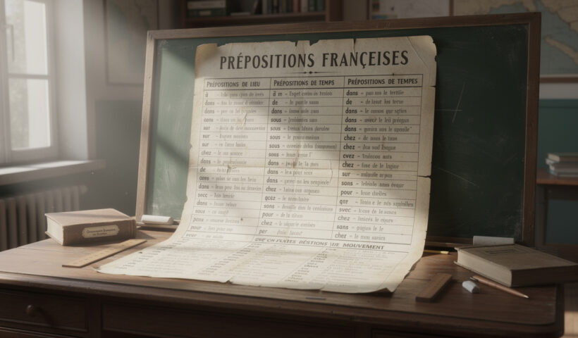 découvrez un tableau complet des prépositions en français pour maîtriser la grammaire facilement et améliorer votre expression écrite et orale.