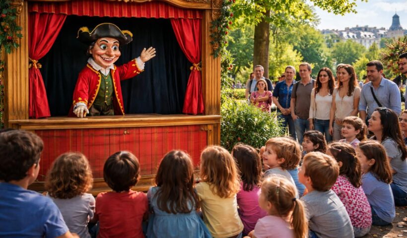 découvrez comment le spectacle de guignol aux buttes chaumont à paris captive petits et grands par ses histoires captivantes et son charme traditionnel.