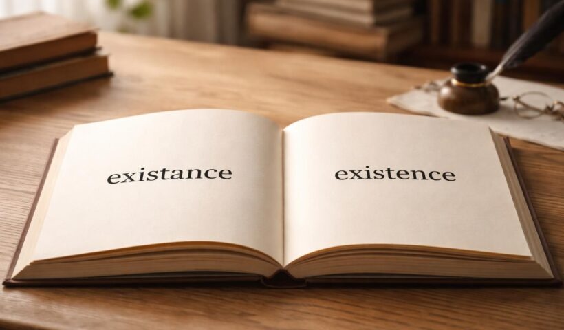 découvrez comment une simple lettre peut changer le sens entre 'existance' et 'existence' et l'importance de cette différence dans la langue française.