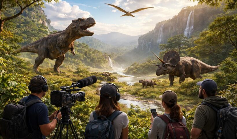découvrez les leçons fascinantes que nous offre 'la terre des dinosaures' en streaming, un voyage captivant au cœur de l'histoire préhistorique.